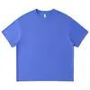 Camiseta Masculina Branca com Caimento Solto, Ombros Caídos, Tendência de Rua Verão, Algodão Puro, Manga Curta, Pesada, Personalizável