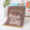 Toalha Infantil Jacquard Cartoon de Gaze de Quatro Camadas Zhixiang, Toalha Infantil Divertida, Toalha de Rosto Pequena, Toalha de Suor, Atacado de Lembrancinhas