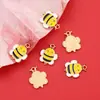 Yt098 Abejita Animal Miel DIY Accesorios para Joyería Hecha a Mano Aleación Gota de Aceite Colgante Pendientes Pendientes Joyería