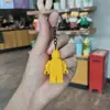 Chaveiro Pingente Figura de Bloco de Montar Criativa Pingente para Sacola de Presente de Atividade Estudantil Cor Sólida Brinquedo Infantil Atacado