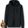 Sudadera con capucha y cardigan para hombre, nueva de otoño, estilo coreano, tops de moda, chaqueta holgada casual de color liso, venta al por mayor