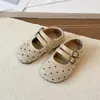 Zapatos de Cuero para Niñas 2026 Primavera y Otoño Nuevos Zapatos Infantiles Bebé Zapatos de Princesa de Puntos Mocasines de Suela Suave para Niñas Zapatos Individuales