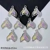Pingente de cauda de sereia com gradiente de cor super fada de fantasia acessórios de joias para brincos, colares, pulseiras diy feitos à mão atacado