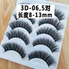 Pestañas postizas 3D multicapa más vendidas para principiantes, delgadas, espesas, rizadas, simulación, tallo duro, puntas afiladas, 10 pares