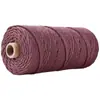 Cuerda Cuerda de Algodón Lino 3 mm de Grosor Cuerda de Algodón Rollo Completo Cuerda para Atar Embalaje Cuerda de Algodón diy Tejido Hecho a Mano Hilo de Algodón de Colores Otro