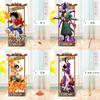 Marcadores de Página Periféricos Luffy Ace Chopper Nami Zoro Enma Metal Suporte Vazado Papelaria Bidimensional