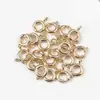 Accesorios Chapados en Oro de 14K, Materiales que Conservan el Color, Broches de Resorte, Accesorios Hechos a Mano, Conectores para Pulseras y Collares, Broches de Cadena Final