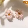 Brincos Gelados de Margarida Estilo Pintura a Óleo Dopamina de Verão DIY para Jovens que Reduzem a Idade, Anéis Femininos, Presilhas de Cabelo, Acessórios de Flores para Sapatos