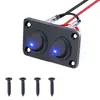 Painel de interruptores combinado estilo barco para modificação de carro e barco, interruptor basculante de alimentação 12V, interruptor combinado de luz LED