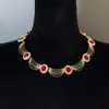 Collar de Diamantes Brillantes, Estilo Palacio, Accesorio de Vestido de Noche Lujoso, Lujo Ligero, Exquisito, Elegante, Lujoso, Collar de Artesanía Resistente
