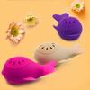 Novas Asas Silicone Baleia Escova Facial Manual Dupla Face Massageador Limpador Limpeza Facial Pequena Baleia Escova