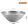 Tazón de Sopa de Acero Inoxidable 304 de Doble Capa Antiescaldante con Rosca, Tazón para Arroz, Tazón para Hot Pot Picante, Tazón para Ramen, Tazón para Fideos con Rosca, Tazón Cónico