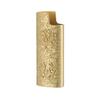 Estuche para encendedor portátil YF923 con diseño de dragón en relieve, estuche desmontable para encendedor de gas BIC Bick, 2 en 1