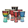 Piel de Cabra Madera Completa Flor de Durazno 8 Tambor Africano Madera de Núcleo de Lijiang Ahuecado 12 pulgadas Tamborino para Principiantes Pulgada Adulto Pulgada 10 Niños