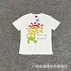 Camiseta Informal de Manga Corta con Estampado Británico Trendy de Nicho Transfronterizo Adwysd Sun Roll High Street para Hombres y Mujeres Atuendo de Pareja Trendy