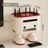 Caixa de armazenamento para roteador WiFi para sala de estar em casa, organizador de tomadas, modem sem fio, organizador de decodificador