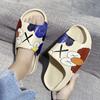 Pantuflas Verano 2022 para Hombre Pareja Suela Gruesa Graffiti Moda Uso Interior y Exterior Estilo Coreano Ligeras Pantuflas para Casa