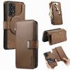 Novedoso producto creativo de separación magnética dos en uno funda de cuero para teléfono móvil para Samsung S25 funda tipo flip funda protectora A16 funda anticaídas