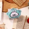 Toalha de mão de pelúcia de cachorrinho em traço de desenho animado, toalha absorvente pendurada de animal fofo, pequena caixa de presente para madrinha
