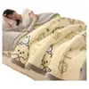 Manta de Felpa de Coral para Bebé Clase A, Engrosada para Invierno, Adecuada para la Siesta, Aire Acondicionado de Oficina, Sofá, Colcha Pequeña, Chal y Manta de Tiro