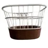 Cesta de Bicicleta Anti-Ratán Cesta Delantera Bicicleta Plegable Eléctrica Cesta con Fondo de Malla Cesta de Bicicleta para Verduras Estilo Pastoral
