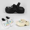Zapatos con Agujeros de Nuevo Estilo Suela Gruesa Antideslizantes de EVA para Mujer Verano Ropa Exterior de Moda Sandalias Dopamina Baotou