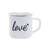 Amazon eBay taza de esmalte de sublimación creativa caliente borde cubierto revestimiento de transferencia térmica taza de esmalte impresión regalo Taza