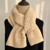 Cachecol de Tricô Torcido para Casal Estilo Retrô para Mulheres no Inverno, Cachecol Quente Versátil Engrossado Estilo Coreano para Casal, Outono de Alta Qualidade para Homens