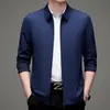 Chaqueta Casual de Negocios para Hombre de Mediana Edad Solapa Abrigo para Hombre de Mediana Edad Top de Otoño Suelto Talla Grande