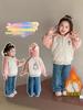 Ropa Exterior Gruesa para Niñas Otoño e Invierno 2025 Nuevo Labubu Ropa de Otoño para Niños Sudadera con Capucha Acolchada Forrada de Polar para Bebé