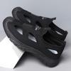 Sandálias Masculinas para Uso ao Ar Livre, Tamancos Casuais e Versáteis de Malha Vazada de Verão, Sapatos de Praia de Malha com Sola Macia para Exterior