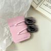 Presilha de Cabelo de Gato Doce Fofa Presilha de Cabelo de Menina Macia Fofa Elástico de Cabelo Tendão Doce Legal Presilha para Franja Presilha BB Acessórios de Cabelo Japoneses