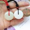 Fabricantes de pingentes atacado Afghan Jade Ping An fivela Afghan White Jade Ping An fivela vai vender barracas de presentes fornecimento