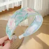 Nova Faixa de Cabelo de Renda Bordada com Rosas, Estilo de Luxo, Estilo Étnico, Tecido Floral Simples, Faixa Larga, Grampo de Cabelo, Acessório de Cabelo