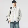 Chamarra Camisa de Mezclilla para Hombre Primavera y Otoño 2025 Nueva Retro Lavada Chaqueta de Trabajo Moda Ropa de Otoño para Hombre Venta al por Mayor