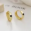 Pendientes brillantes de cara sonriente para mujer, plata de ley 925, estilo simple, combinan con todo, pendientes de moda, joyería de oreja elegante de alta calidad para Instagram