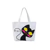 Bolsa de Lona Transfronteriza, Bolso de Mano Casual de Tela Oxford, Bolso de Mujer, Bolsa de Compras, Bolso de Hombro de Dibujos Animados para Mujer de Gran Capacidad