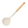Conjunto de utensílios de cozinha de silicone com 11 peças, suprimentos de cozinha, espátula de silicone, concha de silicone, escumadeira, conjunto de utensílios de cozinha de silicone com cabo de carvalho