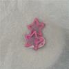 Presilha Fofa Creme Colorida Estrela de Cinco Pontas Presilha de Franja para Meninas e Crianças Pequena Presilha Lateral para Limpar