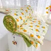 Colcha de Verão de Algodão Lavado Classe A com Estampa de Desenho Animado, Gaze de Camada Dupla, Colcha de Fibra de Soja para Ar Condicionado, Colcha de Verão para Presente, Venda por Atacado de Comércio Exterior