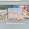 2026 Estilo Harajuku Versão Japonesa Coreana Bolsa Quadrada Pequena Color Block para Menina Bolsa Transversal Pequena Moda Fresca Bolsa de Ombro