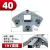 Conector de Tubo Cuadrado Galvanizado de Hierro Fundido de 20/25/30/40mm Accesorio Marco de Acero Cuadrado Conexión sin Soldadura Sujetador