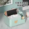 Caja de pañuelos para el hogar, sala de estar, oficina, mesa de centro, creativa, nórdica, ligera, de lujo, multifunción, control remoto, caja de almacenamiento de pañuelos de escritorio