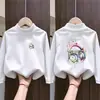 Camada Base Térmica de Fleece Escovado para Meninos 2026 Nova Roupa Outono/Inverno Camiseta de Manga Longa Infantil Camada Interna Quente Top