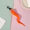Juguete de Gusano Largo de Dibujos Animados con Cascabel para Gatos, Varita con Juguete Colgante, Cabezal de Repuesto, Juguete Creativo de Sonido para Gatos, Juguete Interactivo para Mascotas