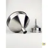 Embudo Espesado de Acero Inoxidable 304 Calibre Grande Embudo Industrial Embudo para Vino Embudo para Aceite con Malla Filtrante Embudo de Tamaño Extra Grande para el Hogar