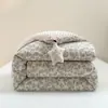 Ins Otoño e Invierno Tipo Nuevo a Estampado Tejido de Algodón Confort Frijol Primavera y Otoño Colcha Núcleo de Colcha de Invierno Lavable a Máquina Una Pieza Envío Directo