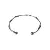 Pulsera Abierta Minimalista Retro, Pulsera de Anillo Lisa de Moda, Pulsera Mobius, Pulsera para Mujer