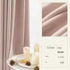 Cortinas de Shaoxing Keqiao: Cortinas blackout de algodón y lino gruesas de alta gama para dormitorio, decoración del hogar moderna de lujo ligero nórdico para sala de estar