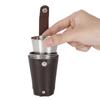 Suministro de fábrica, copa de vino de acero inoxidable de 70 ml, copa de vino pequeña, 4 tazas pequeñas con juego de tazas con botón a presión